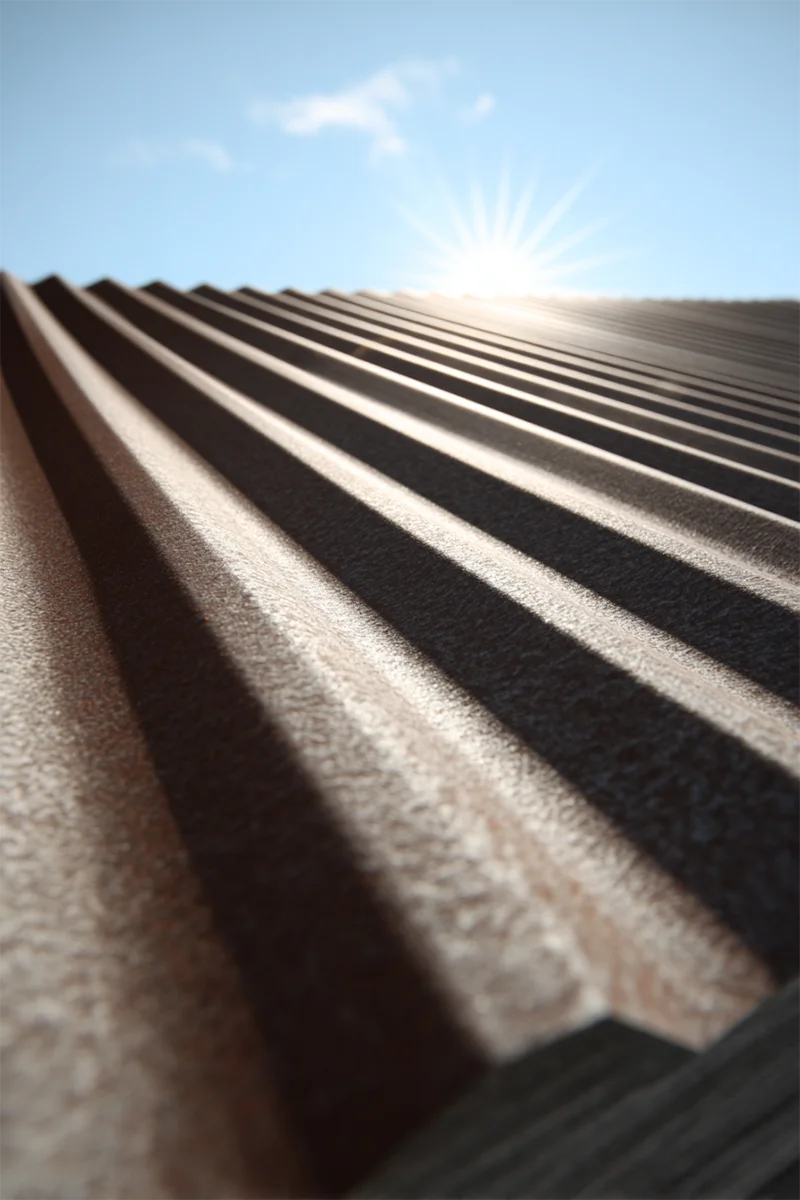 Trapecprofila loksnes vai ondulīna jumta montāža